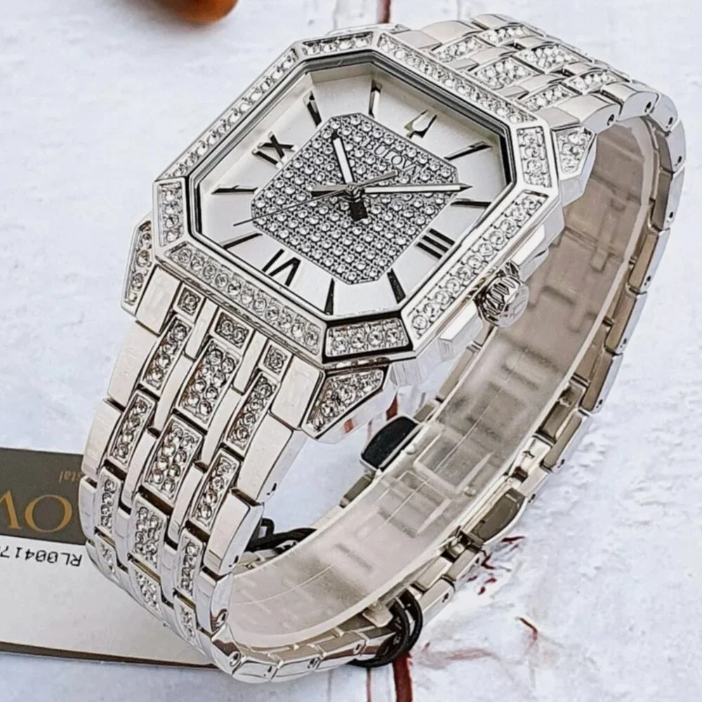 Bulova Octava Silver Tone Stainless Steel Men's Watch